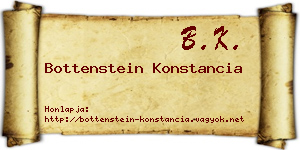 Bottenstein Konstancia névjegykártya
