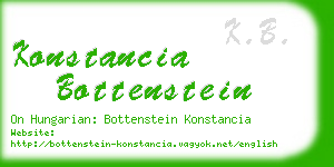 konstancia bottenstein business card